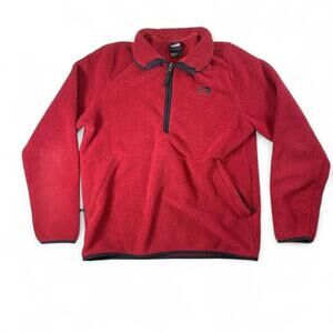 Red the north face fleece